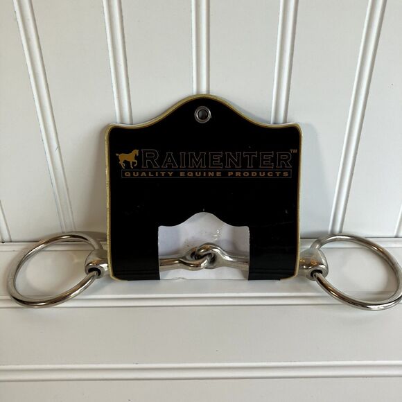 Raimenter Loose Ring Snaffle Horse Bit Stainless 5.25 In with 2.5 in Rings New - Picture 1 of 4